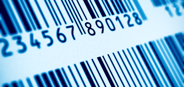 barcode of a product