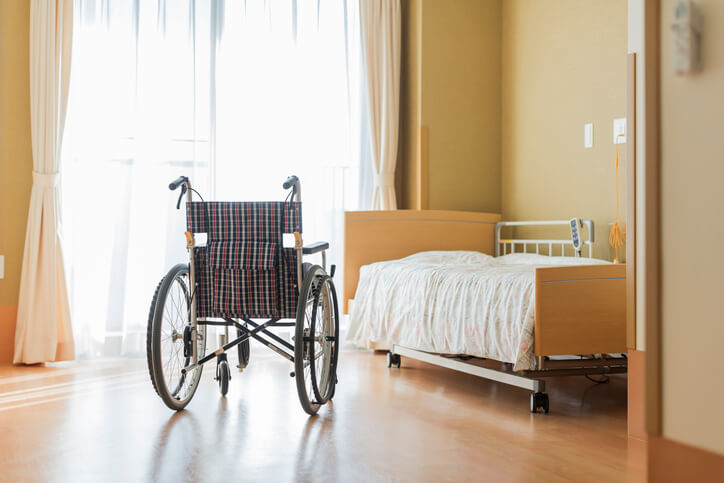 Empty room in nursing home